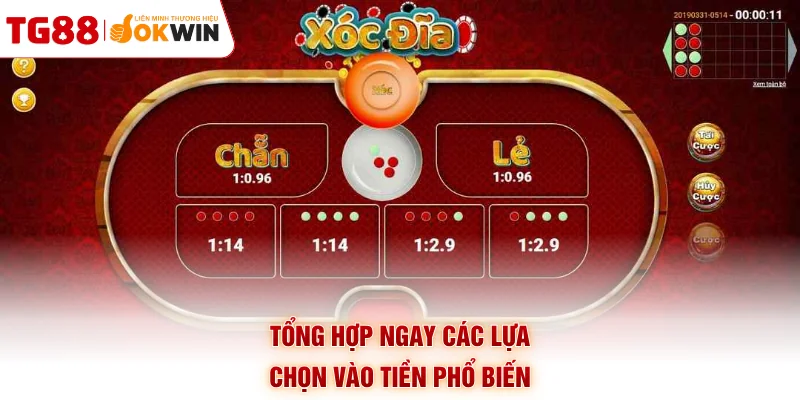 Tổng hợp ngay các lựa chọn vào tiền phổ biến